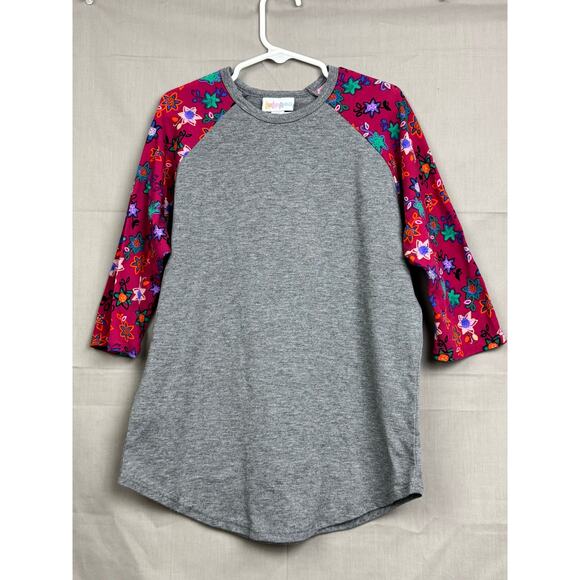 LuLaRoe Girls Randy Baseball Tee, Size 10 - Picture 4 of 4